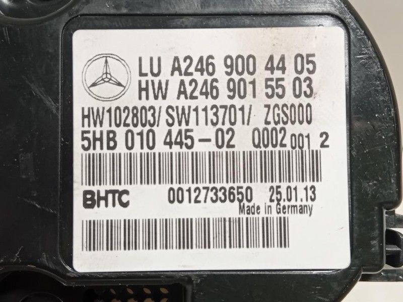 Modulo Comando Riscaldamento Clima A246 900 44 05 Mercedes Classe A W176 2013