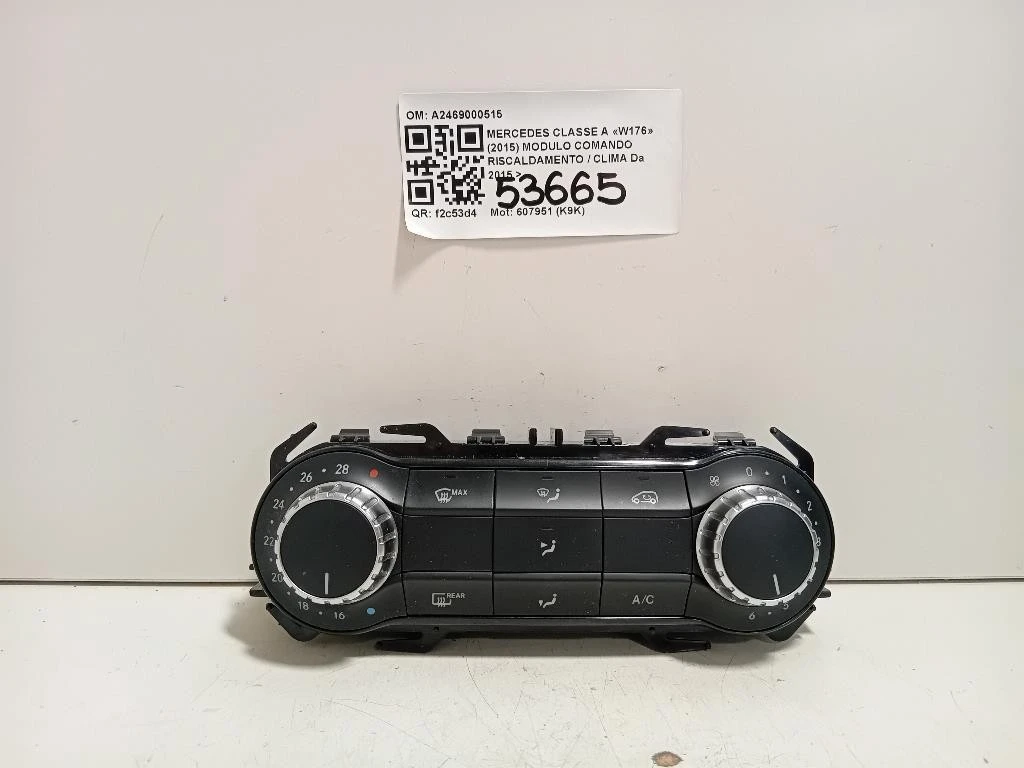Modulo Comando Riscaldamento Clima A2469000515 Mercedes Classe A W176 2015