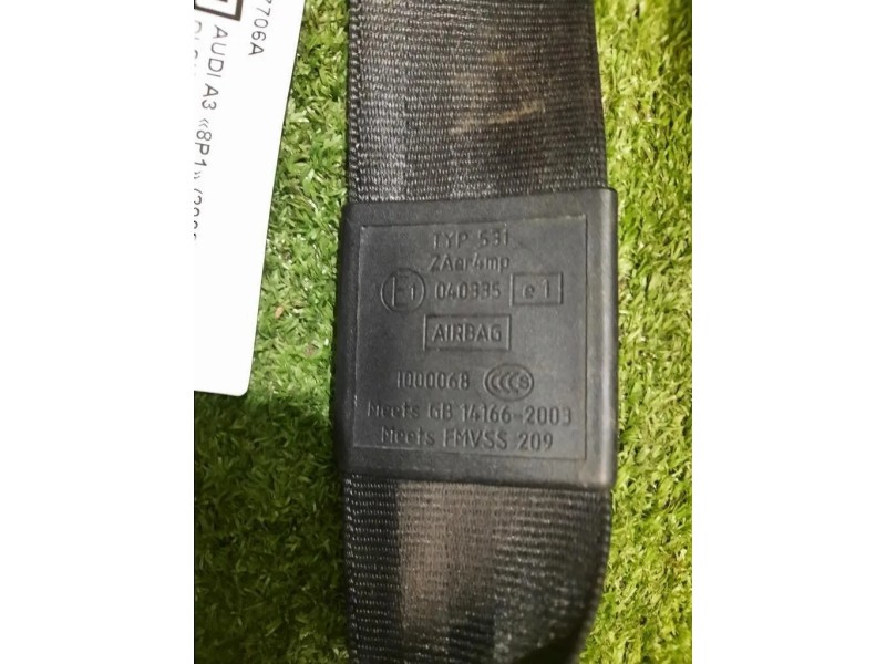 Cintura DI Sicurezza Sedile ANT DX 8P3857706A Audi A3 8P1 2008