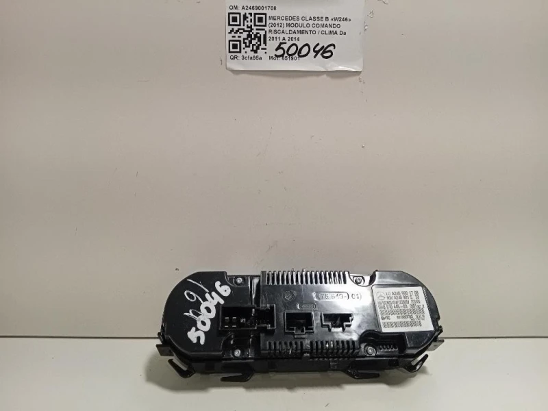 Modulo Comando Riscaldamento Clima A2469001708 Mercedes Classe B W246 2012