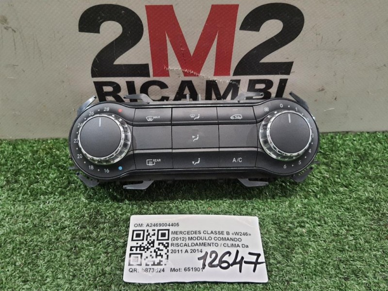 Modulo Comando Riscaldamento Clima A2469004405 Mercedes Classe B W246 2012