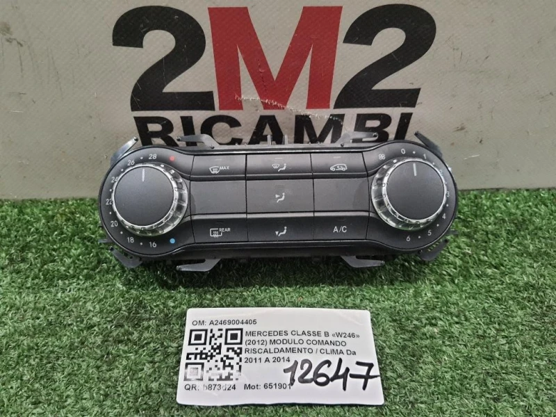 Modulo Comando Riscaldamento Clima A2469004405 Mercedes Classe B W246 2012