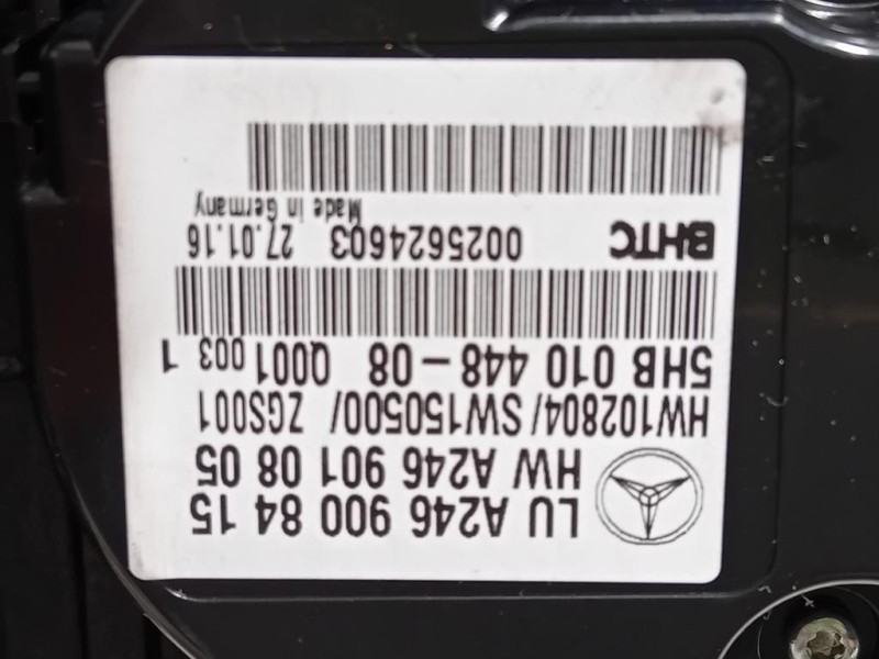 Modulo Comando Riscaldamento Clima A2469008415 A2466800171 Mercedes Classe B W246 2014