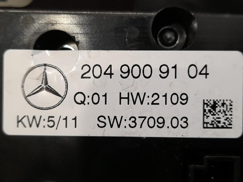 Modulo Comando Riscaldamento Clima 2049009104 Mercedes Classe C W204 2007