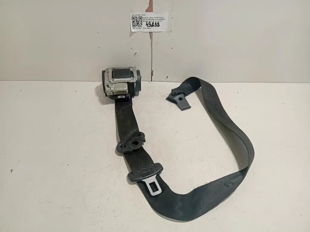 Cintura DI Sicurezza Sedile ANT DX 8P4 857 706 D Audi A3 8VA Sportback 2012