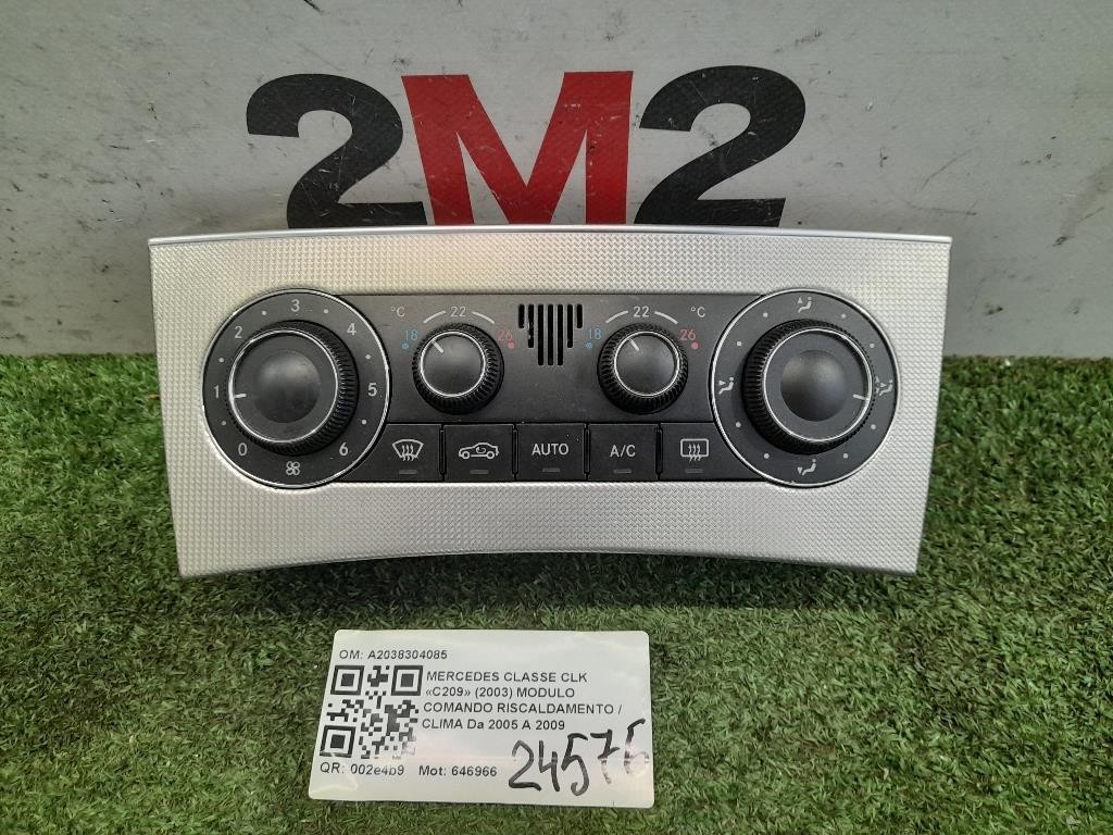 Modulo Comando Riscaldamento Clima A2038304085 Mercedes Classe CLK C209 2003