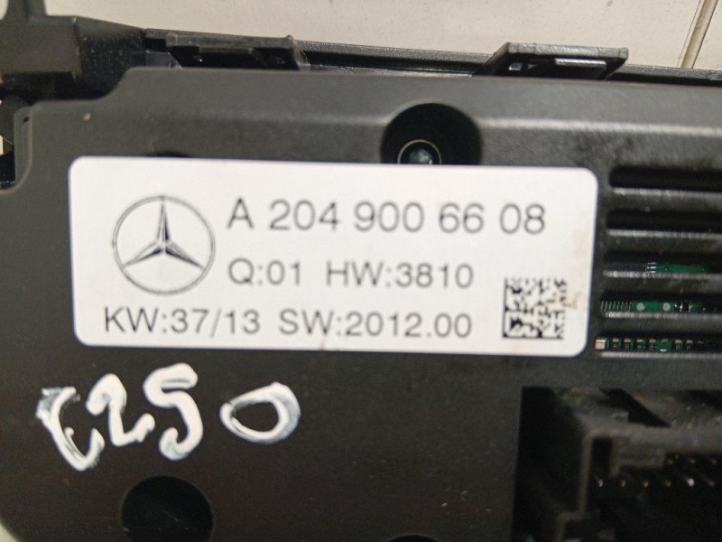 Modulo Comando Riscaldamento Clima A2049006608 Mercedes Classe E C207 Coupé 2010