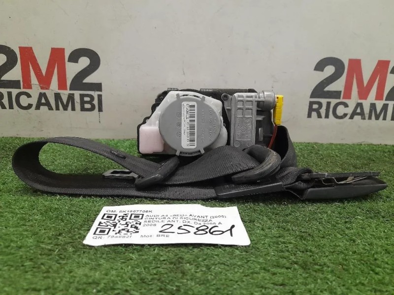 Cintura DI Sicurezza Sedile ANT DX 8K1857706K Audi A4 8ED Avant 2005