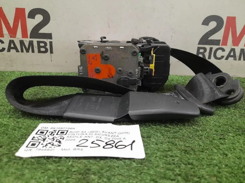 Cintura DI Sicurezza Sedile ANT DX 8K1857706K Audi A4 8ED Avant 2005