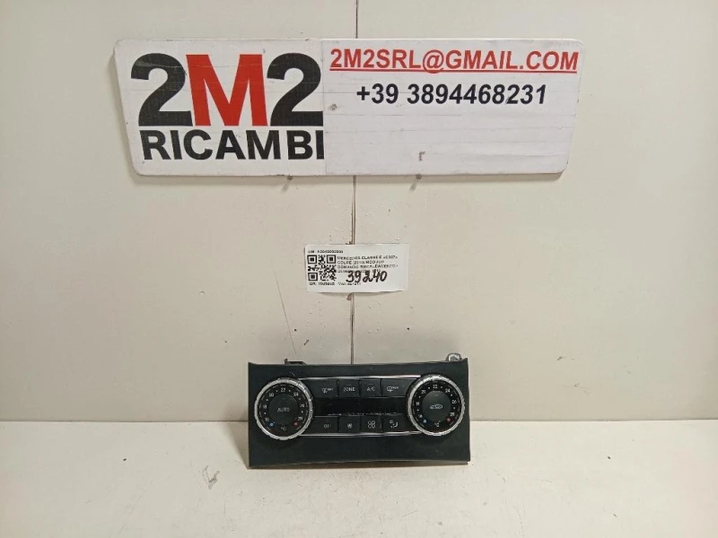 Modulo Comando Riscaldamento Clima A2049006608 Mercedes Classe E C207 Coupé 2010