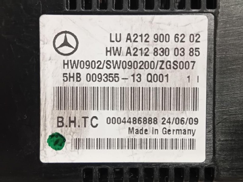 Modulo Comando Riscaldamento Clima A2129006202 Mercedes Classe E C207 Coupé 2010