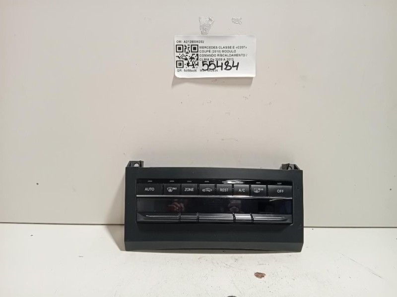 Modulo Comando Riscaldamento Clima A2129006202 Mercedes Classe E C207 Coupé 2010