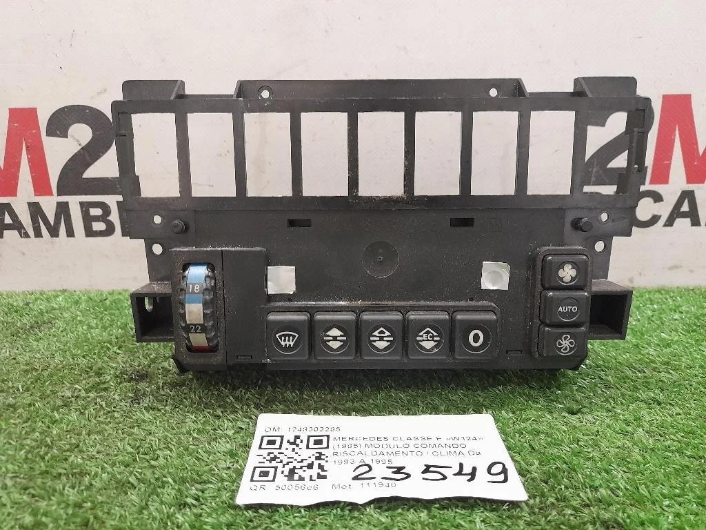 Modulo Comando Riscaldamento Clima 1248302285 Mercedes Classe E W124 1985