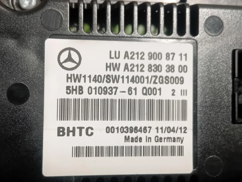 Modulo Comando Riscaldamento Clima A2129008711 Mercedes Classe E W212 2009