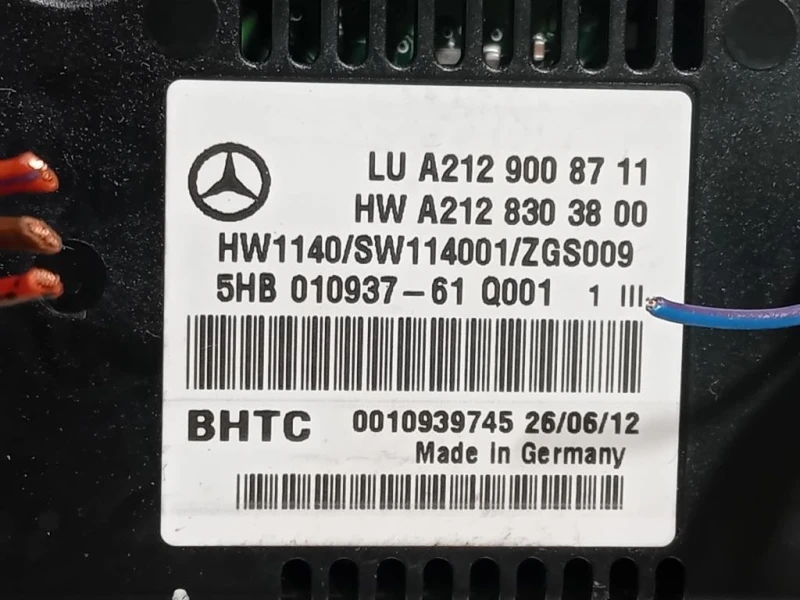 Modulo Comando Riscaldamento Clima A2129008711 Mercedes Classe E W212 2013
