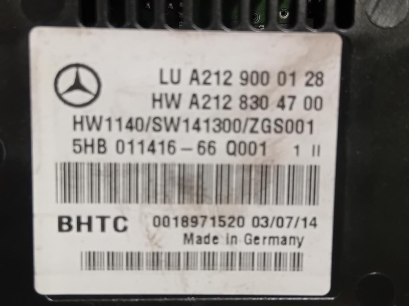 Modulo Comando Riscaldamento Clima A2129000128 Mercedes Classe E W212 2013