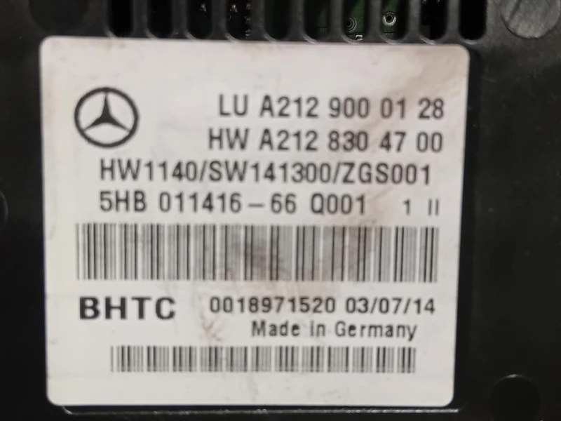 Modulo Comando Riscaldamento Clima A2129000128 Mercedes Classe E W212 2013