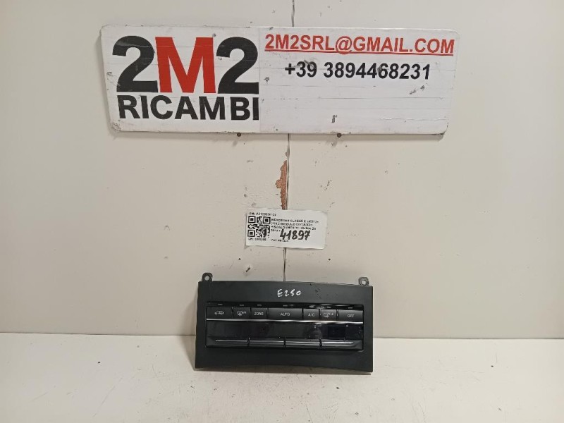 Modulo Comando Riscaldamento Clima A2129000128 Mercedes Classe E W212 2013