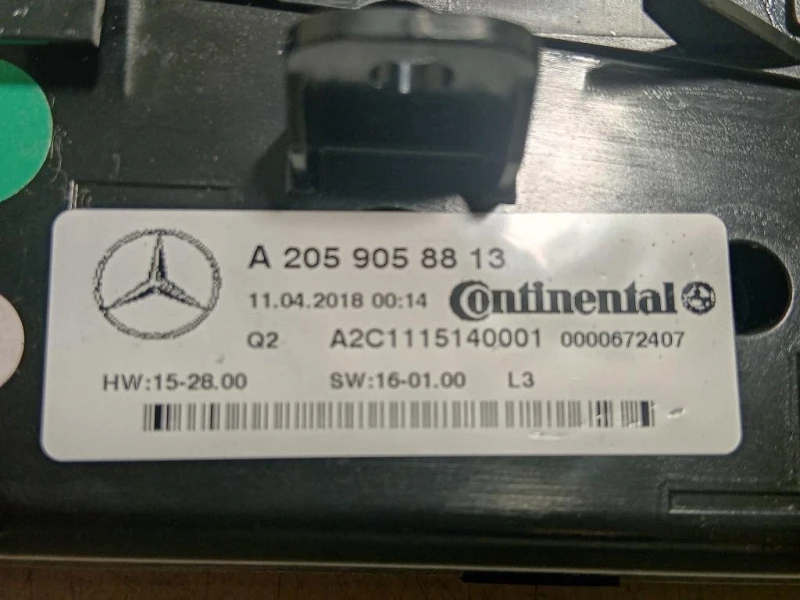 Modulo Comando Riscaldamento Clima A2059058813 Mercedes Classe GLC X253 2016