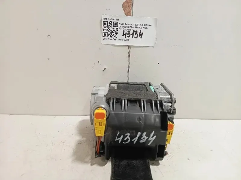 Cintura DI Sicurezza Sedile ANT DX 307161510 Audi A4 8K2 2012