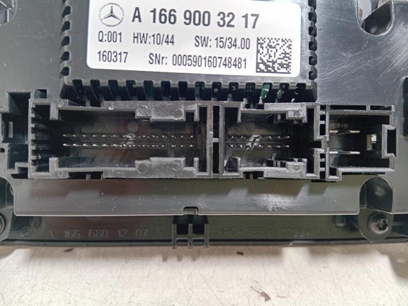 Modulo Comando Riscaldamento Clima A1669003217 Mercedes Classe GLE W166 2015