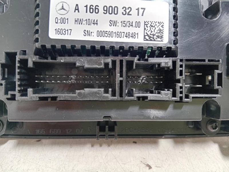 Modulo Comando Riscaldamento Clima A1669003217 Mercedes Classe GLE W166 2015