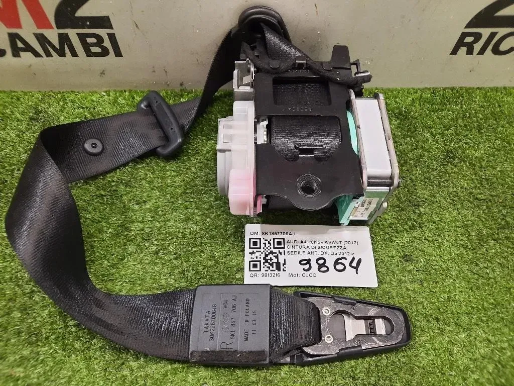 Cintura DI Sicurezza Sedile ANT DX 8K1857706AJ Audi A4 8K5 Avant 2012