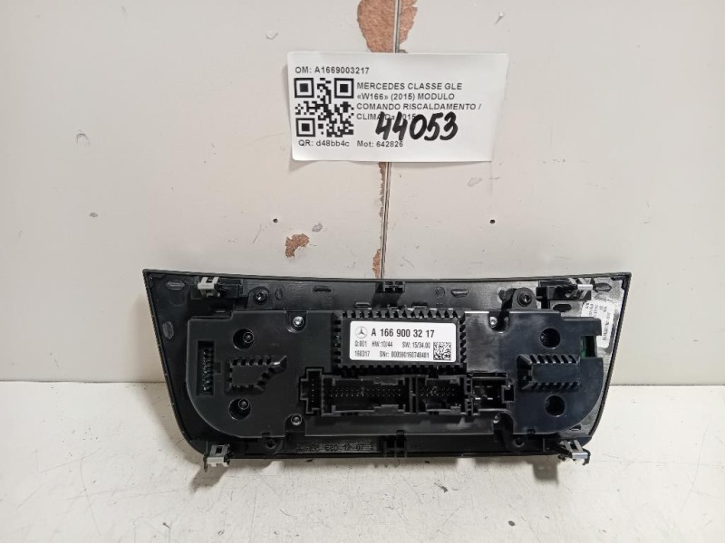 Modulo Comando Riscaldamento Clima A1669003217 Mercedes Classe GLE W166 2015