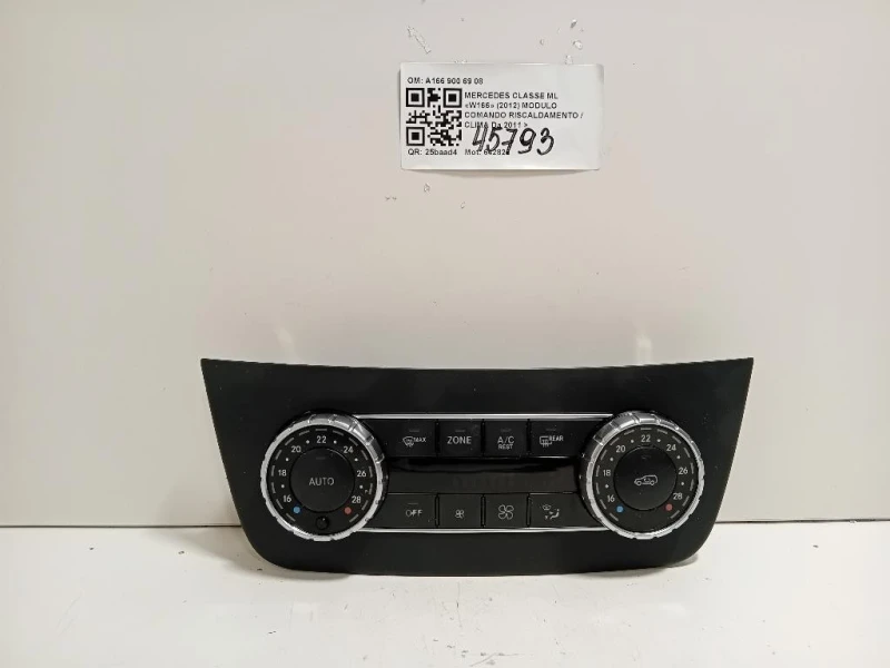 Modulo Comando Riscaldamento Clima A166 900 69 08 Mercedes Classe ML W166 2012