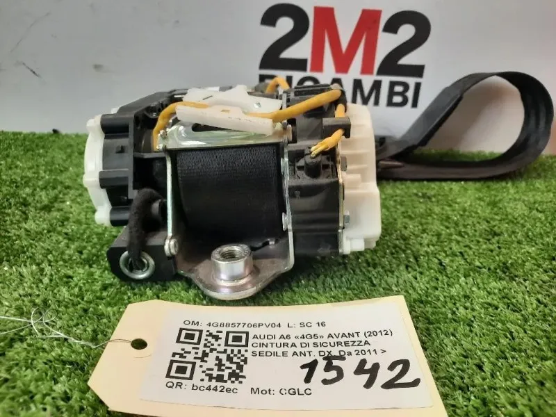 Cintura DI Sicurezza Sedile ANT DX 4G8857706PV04 Audi A6 4G5 Avant 2012