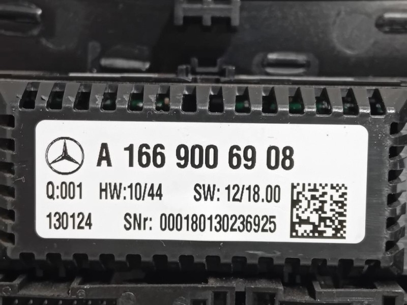 Modulo Comando Riscaldamento Clima A1669006908 Mercedes Classe ML W166 2012