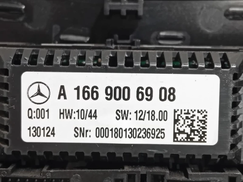 Modulo Comando Riscaldamento Clima A1669006908 Mercedes Classe ML W166 2012