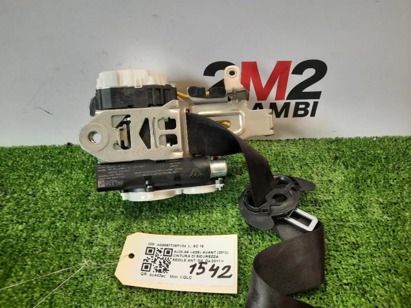 Cintura DI Sicurezza Sedile ANT DX 4G8857706PV04 Audi A6 4G5 Avant 2012