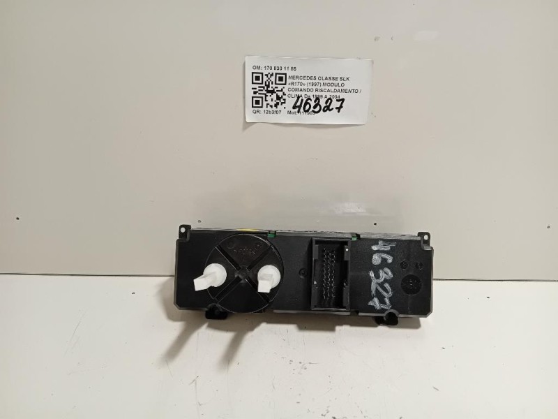 Modulo Comando Riscaldamento Clima 170 830 11 85 Mercedes Classe SLK R170 1997