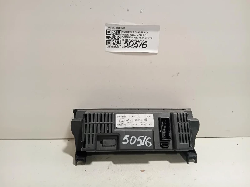 Modulo Comando Riscaldamento Clima A1718300485 Mercedes Classe SLK R171 2004