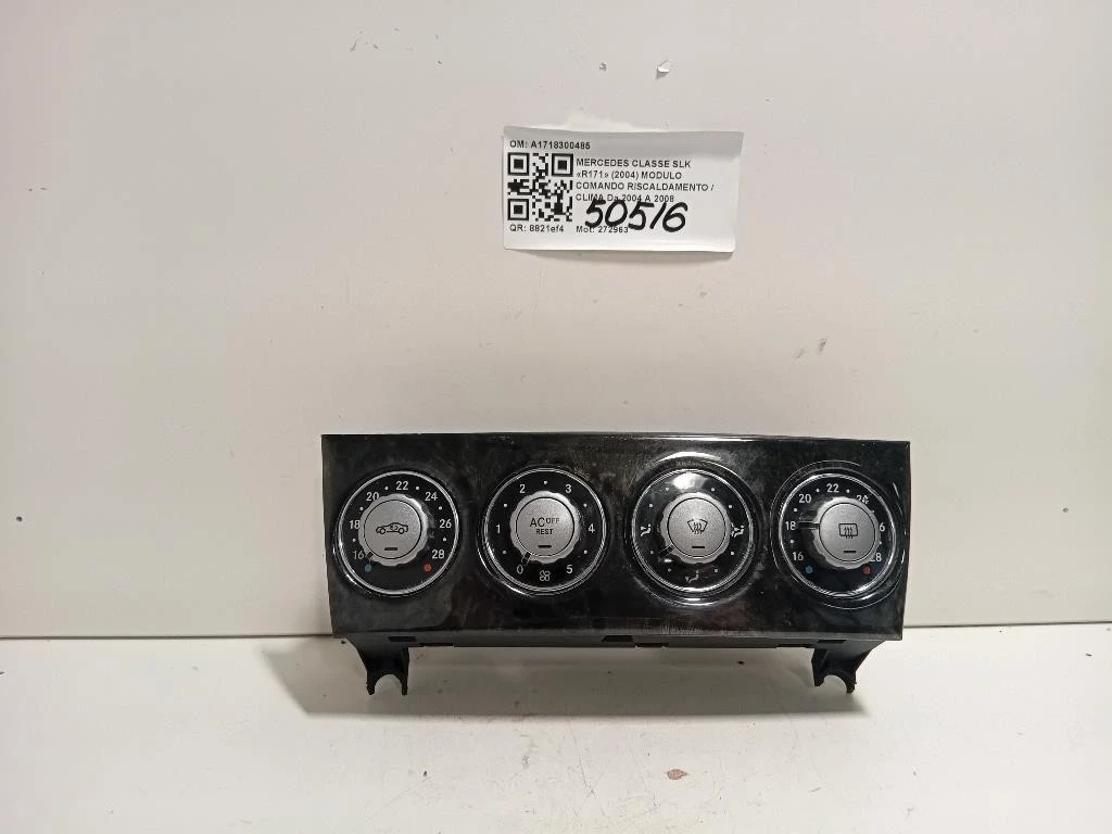 Modulo Comando Riscaldamento Clima A1718300485 Mercedes Classe SLK R171 2004