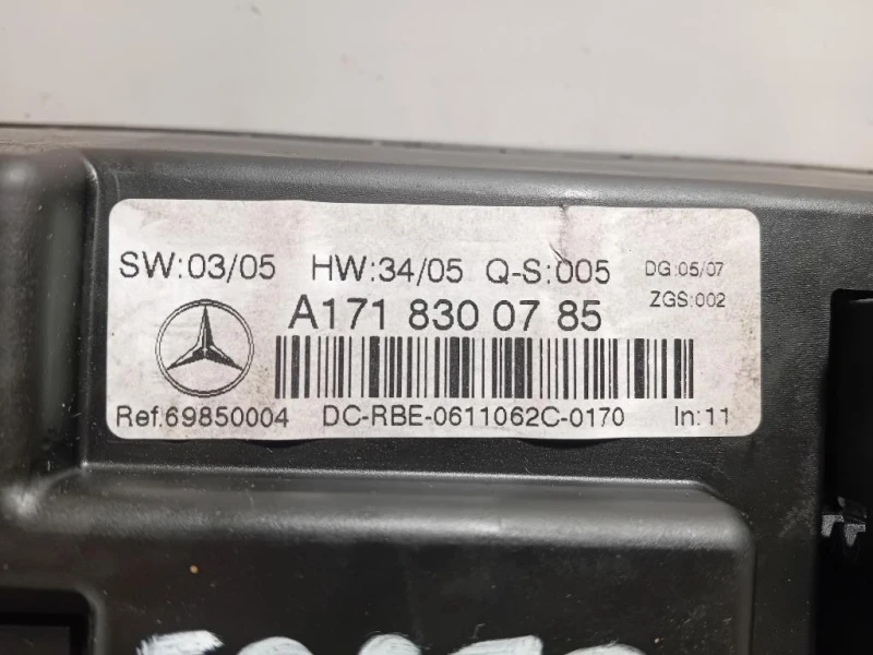 Modulo Comando Riscaldamento Clima A1718300785 Mercedes Classe SLK R171 2004