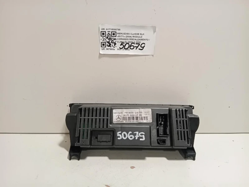 Modulo Comando Riscaldamento Clima A1718300785 Mercedes Classe SLK R171 2004