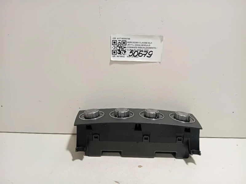 Modulo Comando Riscaldamento Clima A1718300785 Mercedes Classe SLK R171 2004