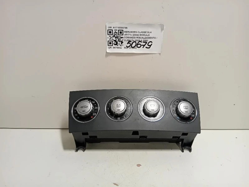 Modulo Comando Riscaldamento Clima A1718300785 Mercedes Classe SLK R171 2004