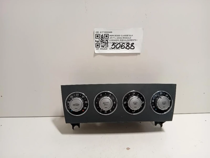 Modulo Comando Riscaldamento Clima A1718300485 Mercedes Classe SLK R171 2004