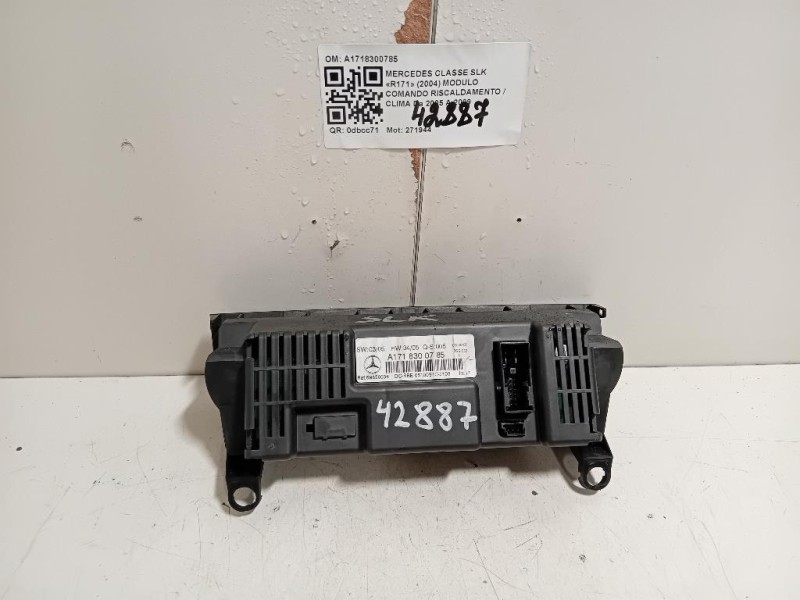 Modulo Comando Riscaldamento Clima A1718300785 Mercedes Classe SLK R171 2004