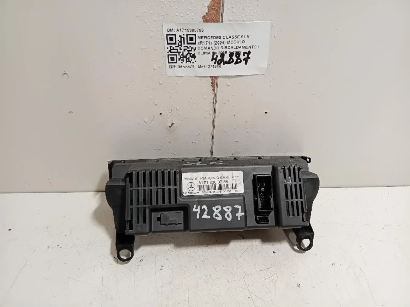 Modulo Comando Riscaldamento Clima A1718300785 Mercedes Classe SLK R171 2004
