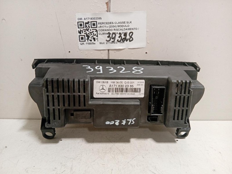 Modulo Comando Riscaldamento Clima A1718302385 Mercedes Classe SLK R171 2004