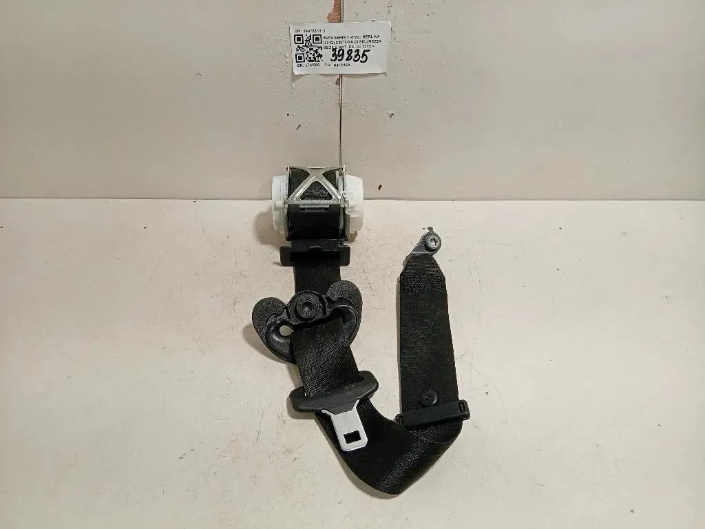 Cintura DI Sicurezza Sedile ANT DX 34078319 D Bmw Serie 1 F20 Berlina 2012