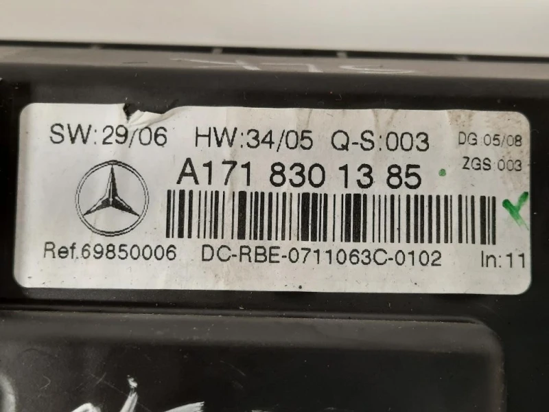 Modulo Comando Riscaldamento Clima A1718300785 Mercedes Classe SLK R171 2004