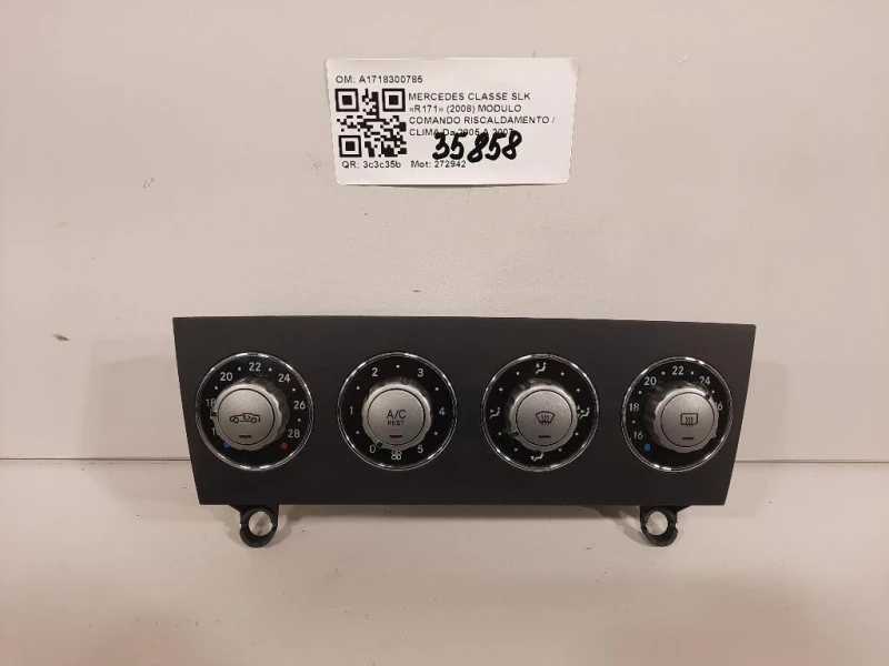 Modulo Comando Riscaldamento Clima A1718300785 Mercedes Classe SLK R171 2004
