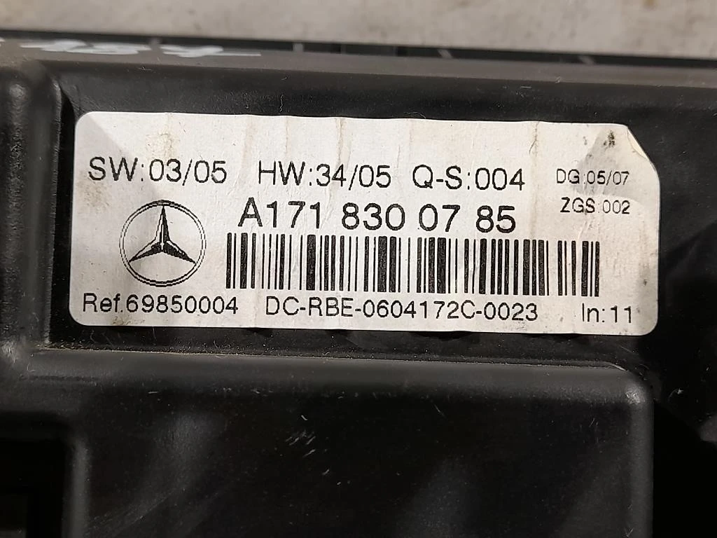 Modulo Comando Riscaldamento Clima A1718300785 Mercedes Classe SLK R171 2004