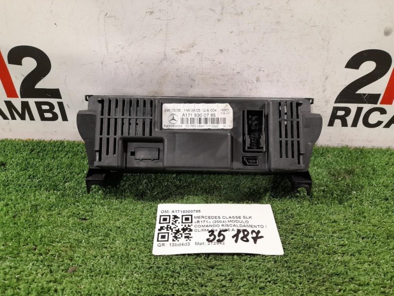 Modulo Comando Riscaldamento Clima A1718300785 Mercedes Classe SLK R171 2004