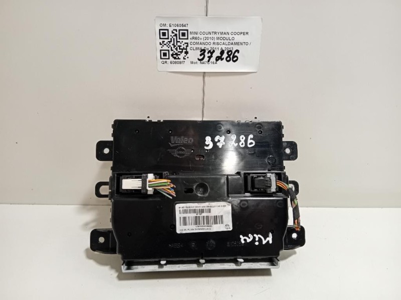 Modulo Comando Riscaldamento Clima E1060547 Mini Countryman Cooper R60 2010